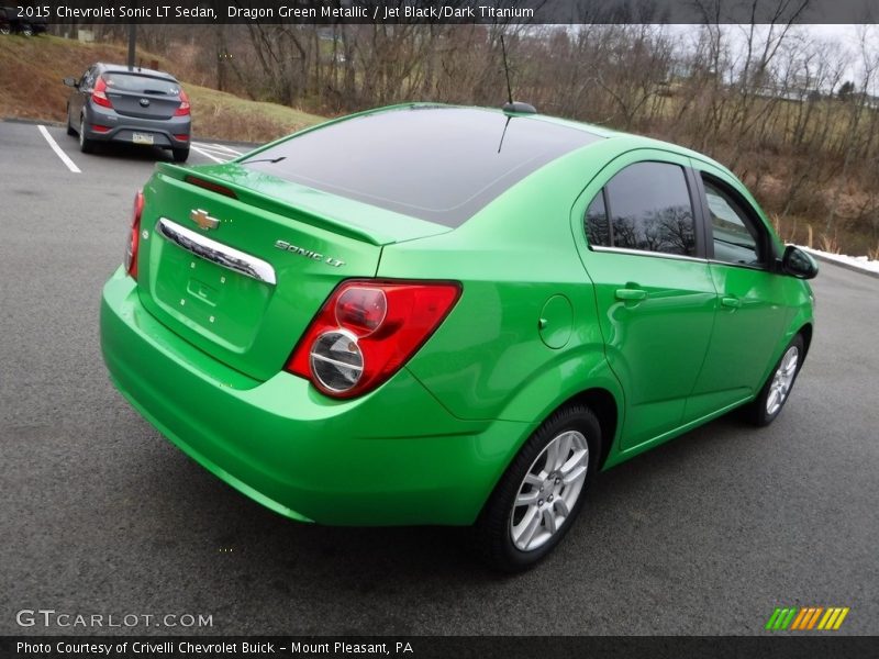 Dragon Green Metallic / Jet Black/Dark Titanium 2015 Chevrolet Sonic LT Sedan