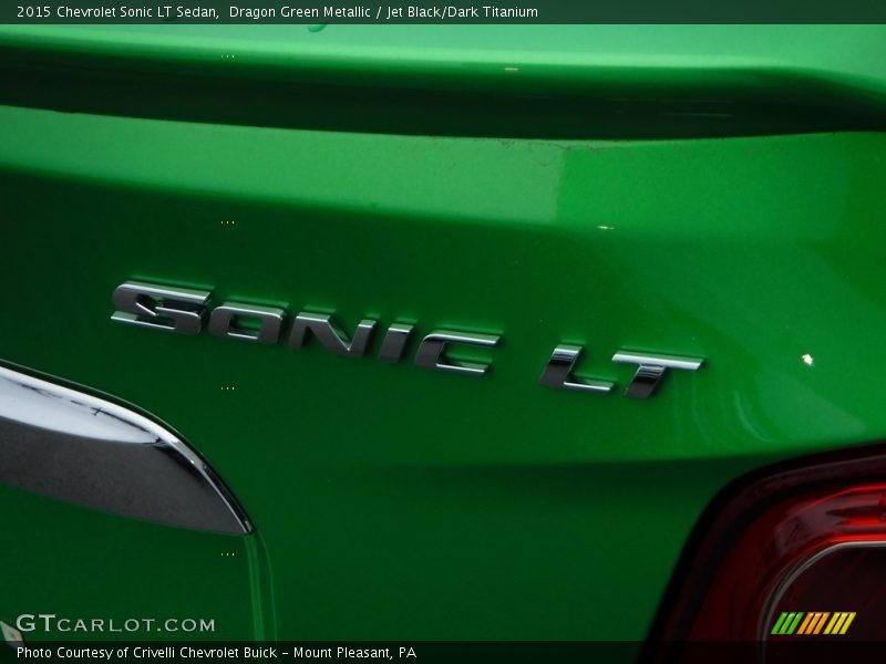 Dragon Green Metallic / Jet Black/Dark Titanium 2015 Chevrolet Sonic LT Sedan