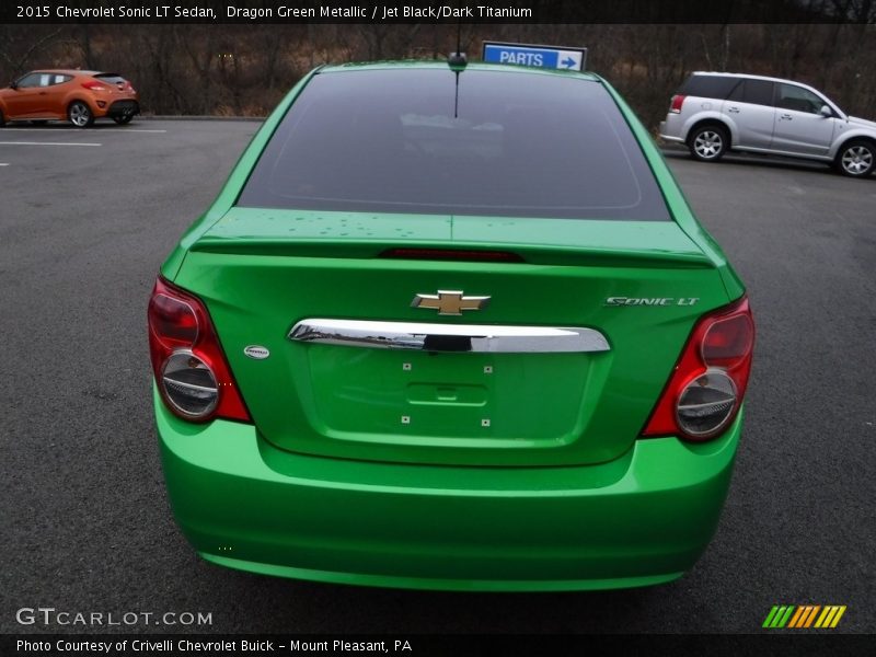 Dragon Green Metallic / Jet Black/Dark Titanium 2015 Chevrolet Sonic LT Sedan