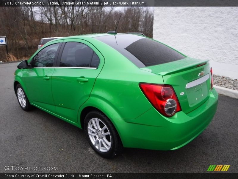 Dragon Green Metallic / Jet Black/Dark Titanium 2015 Chevrolet Sonic LT Sedan