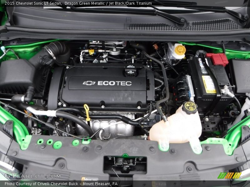 Dragon Green Metallic / Jet Black/Dark Titanium 2015 Chevrolet Sonic LT Sedan
