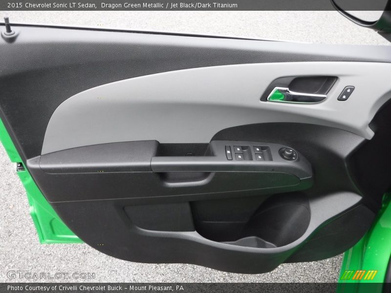 Dragon Green Metallic / Jet Black/Dark Titanium 2015 Chevrolet Sonic LT Sedan