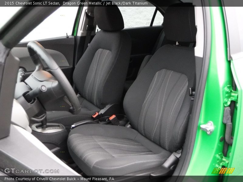 Dragon Green Metallic / Jet Black/Dark Titanium 2015 Chevrolet Sonic LT Sedan