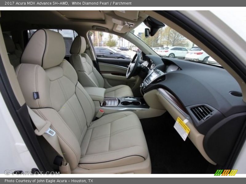 White Diamond Pearl / Parchment 2017 Acura MDX Advance SH-AWD