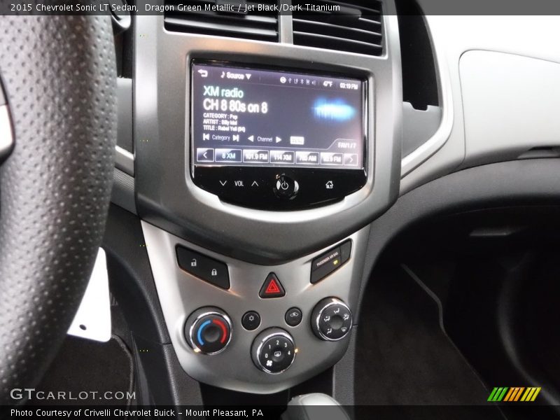 Dragon Green Metallic / Jet Black/Dark Titanium 2015 Chevrolet Sonic LT Sedan