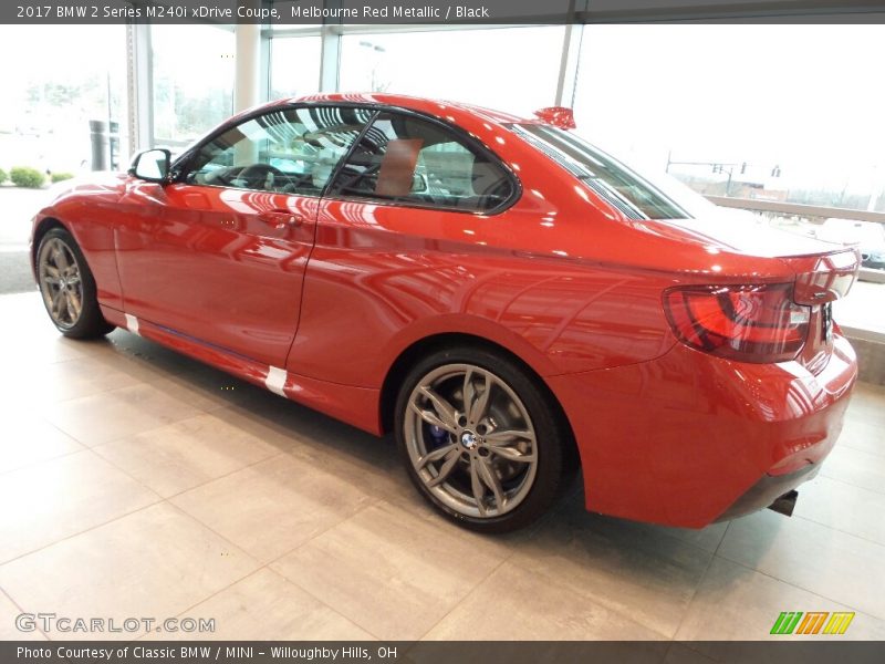 Melbourne Red Metallic / Black 2017 BMW 2 Series M240i xDrive Coupe