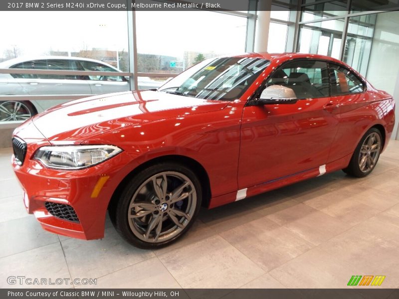 Melbourne Red Metallic / Black 2017 BMW 2 Series M240i xDrive Coupe