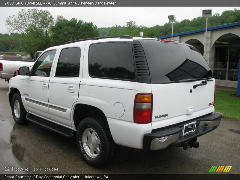 Summit White / Pewter/Dark Pewter 2003 GMC Yukon SLE 4x4