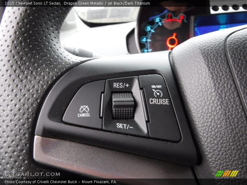 Dragon Green Metallic / Jet Black/Dark Titanium 2015 Chevrolet Sonic LT Sedan