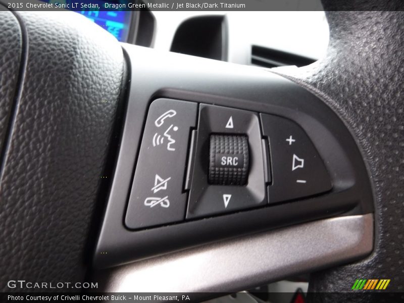 Dragon Green Metallic / Jet Black/Dark Titanium 2015 Chevrolet Sonic LT Sedan