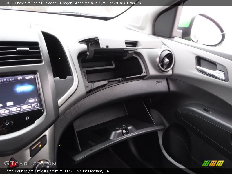 Dragon Green Metallic / Jet Black/Dark Titanium 2015 Chevrolet Sonic LT Sedan