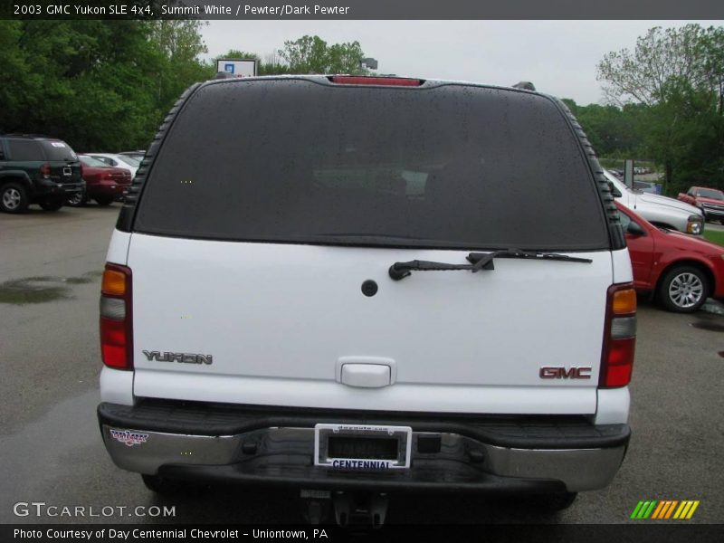 Summit White / Pewter/Dark Pewter 2003 GMC Yukon SLE 4x4