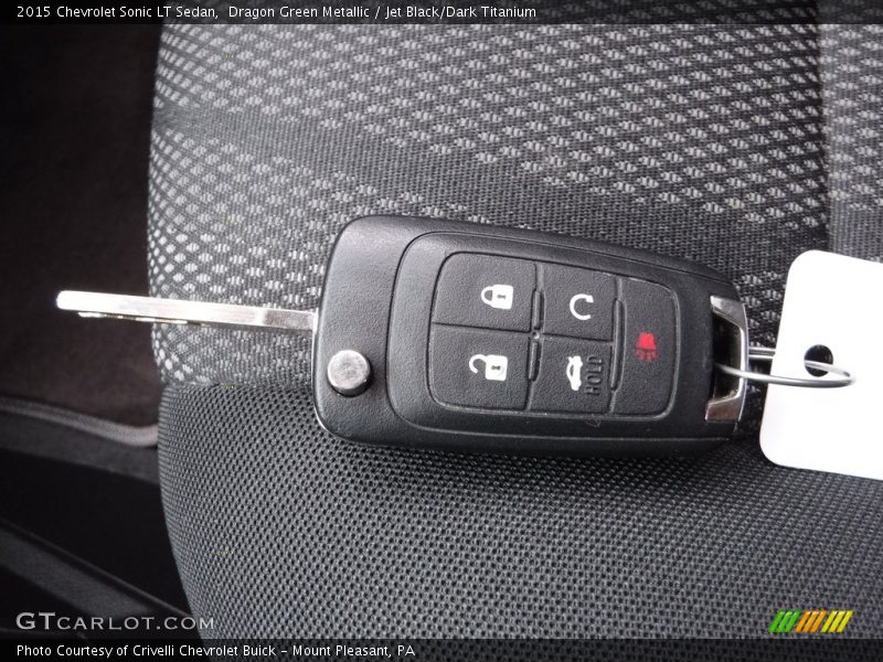 Dragon Green Metallic / Jet Black/Dark Titanium 2015 Chevrolet Sonic LT Sedan