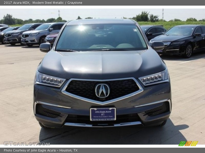 Modern Steel Metallic / Graystone 2017 Acura MDX