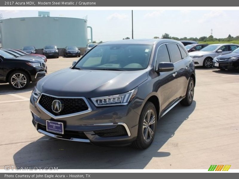 Modern Steel Metallic / Graystone 2017 Acura MDX