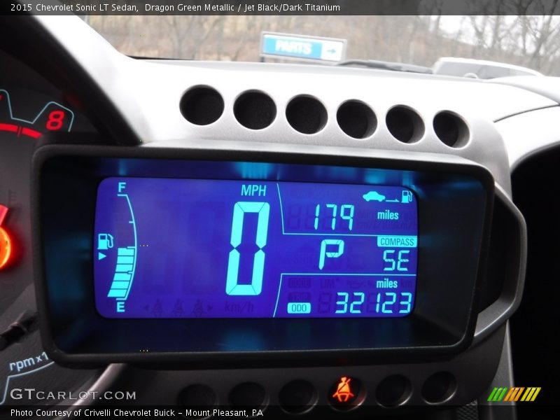 Dragon Green Metallic / Jet Black/Dark Titanium 2015 Chevrolet Sonic LT Sedan