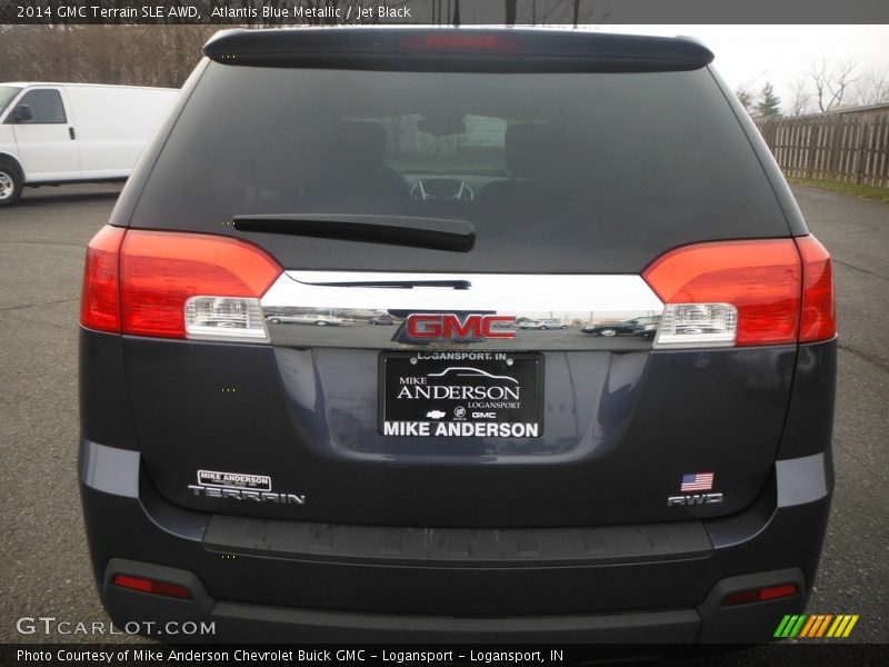 Atlantis Blue Metallic / Jet Black 2014 GMC Terrain SLE AWD
