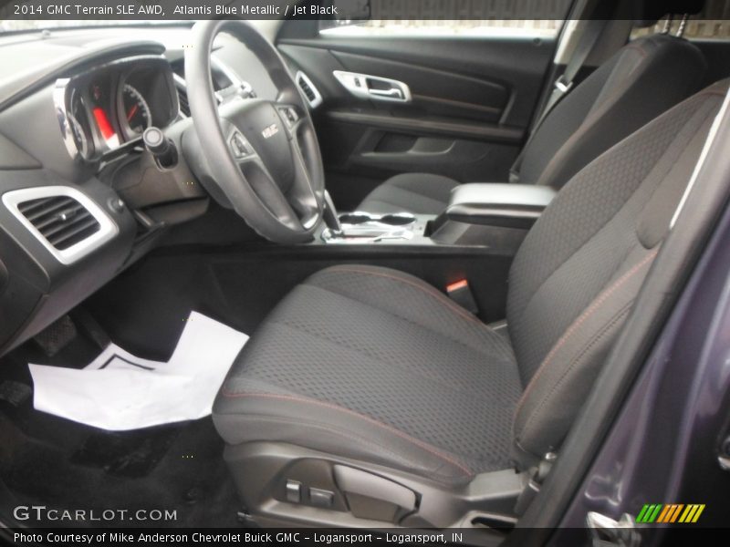 Atlantis Blue Metallic / Jet Black 2014 GMC Terrain SLE AWD