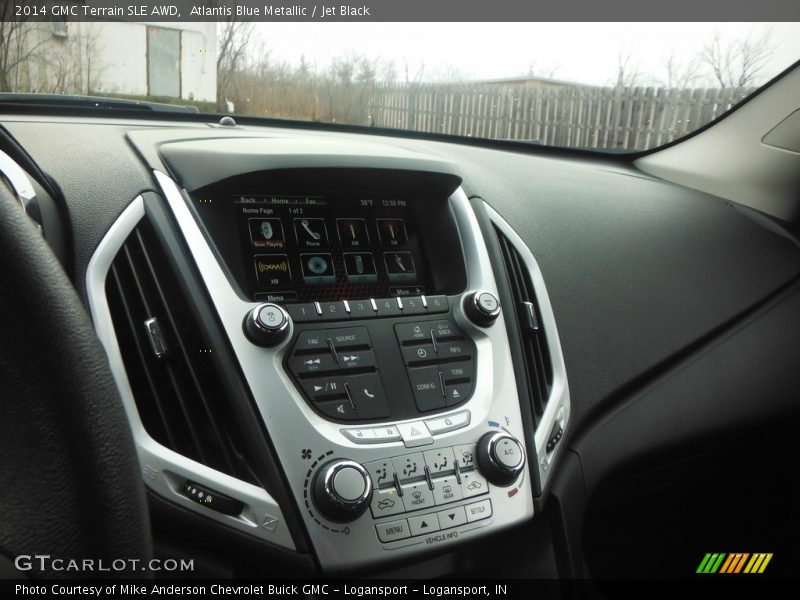 Atlantis Blue Metallic / Jet Black 2014 GMC Terrain SLE AWD