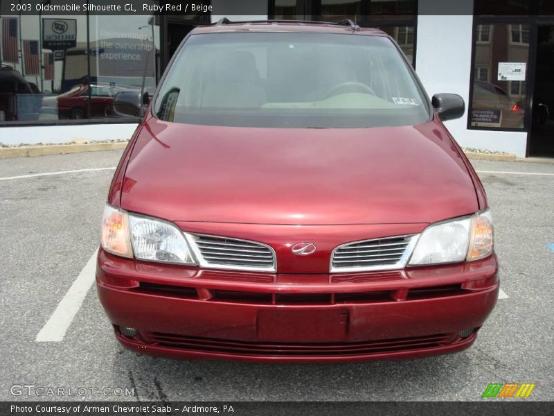 Ruby Red / Beige 2003 Oldsmobile Silhouette GL