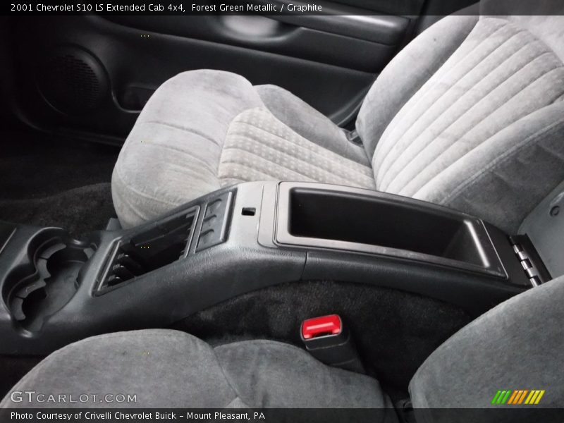 Forest Green Metallic / Graphite 2001 Chevrolet S10 LS Extended Cab 4x4