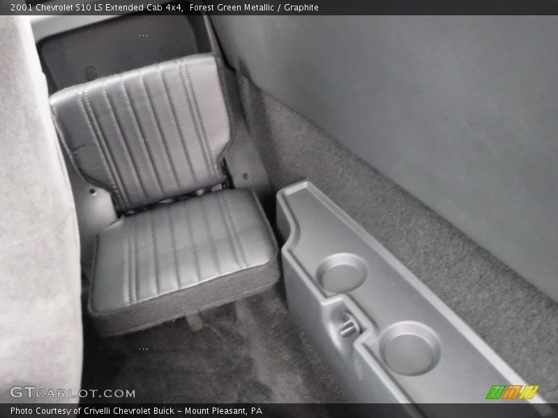 Forest Green Metallic / Graphite 2001 Chevrolet S10 LS Extended Cab 4x4