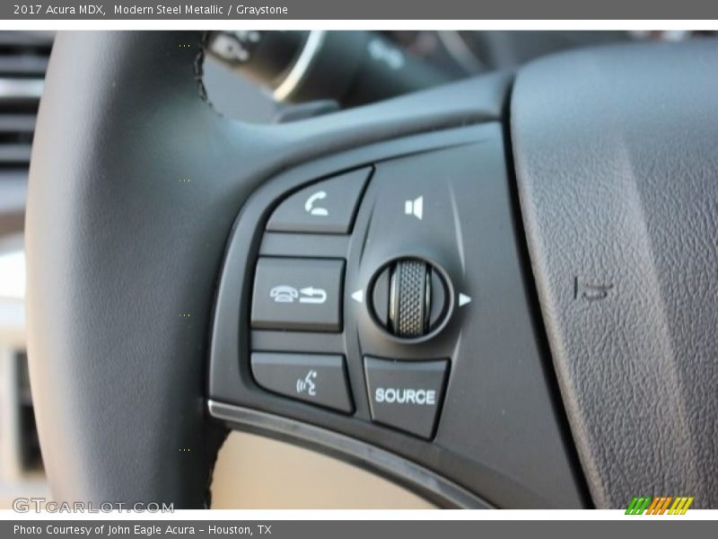 Modern Steel Metallic / Graystone 2017 Acura MDX