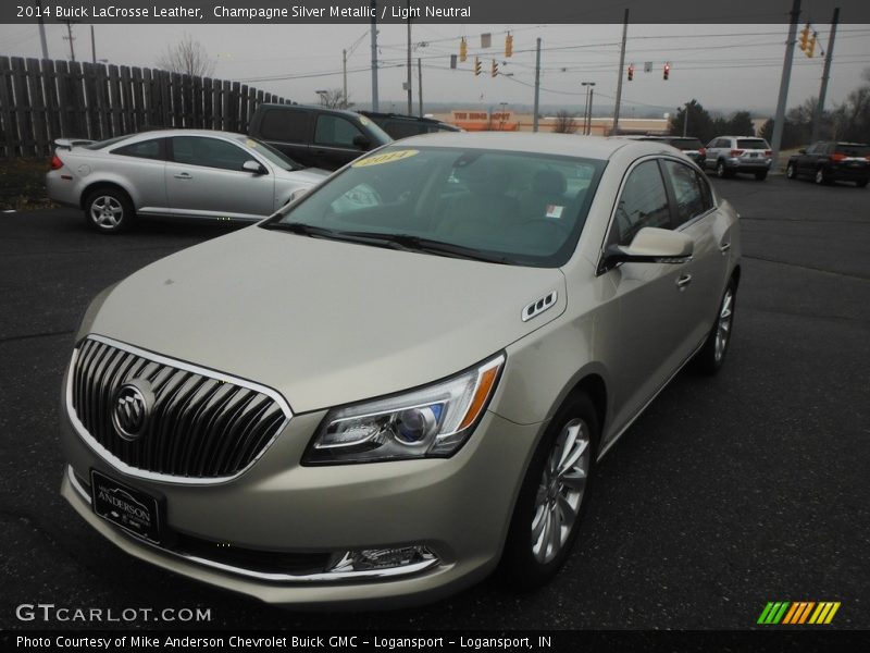 Champagne Silver Metallic / Light Neutral 2014 Buick LaCrosse Leather
