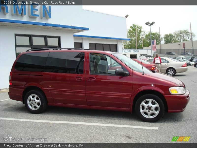 Ruby Red / Beige 2003 Oldsmobile Silhouette GL