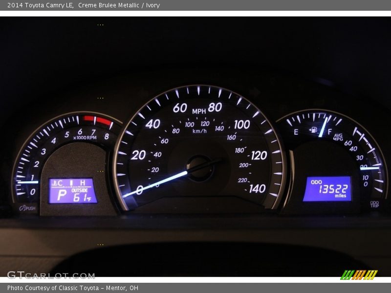 Creme Brulee Metallic / Ivory 2014 Toyota Camry LE
