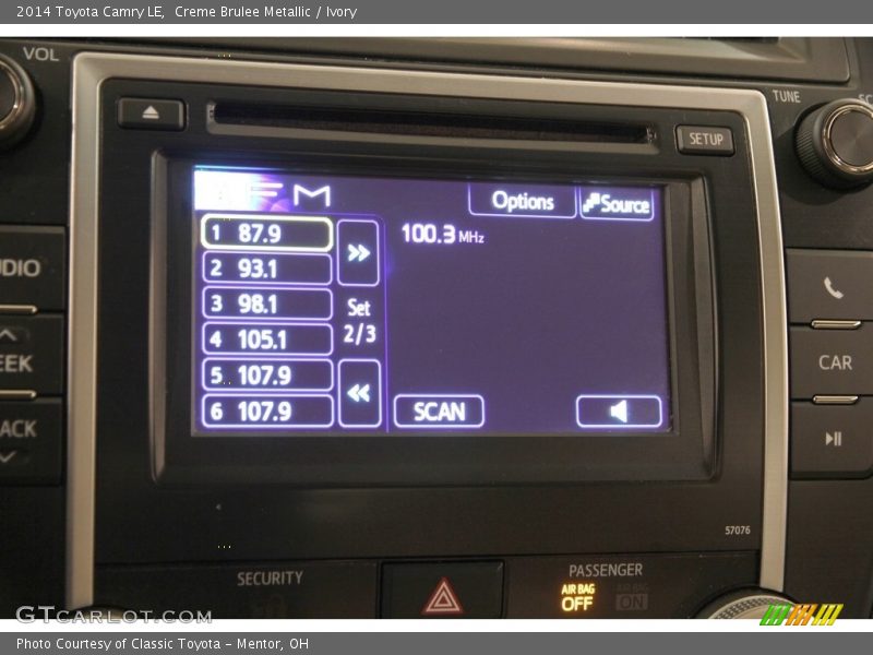 Creme Brulee Metallic / Ivory 2014 Toyota Camry LE