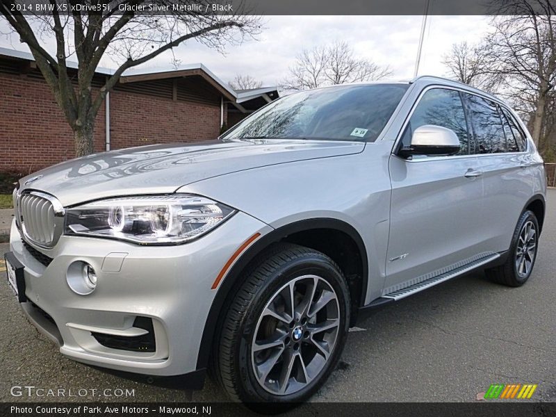 Glacier Silver Metallic / Black 2014 BMW X5 xDrive35i