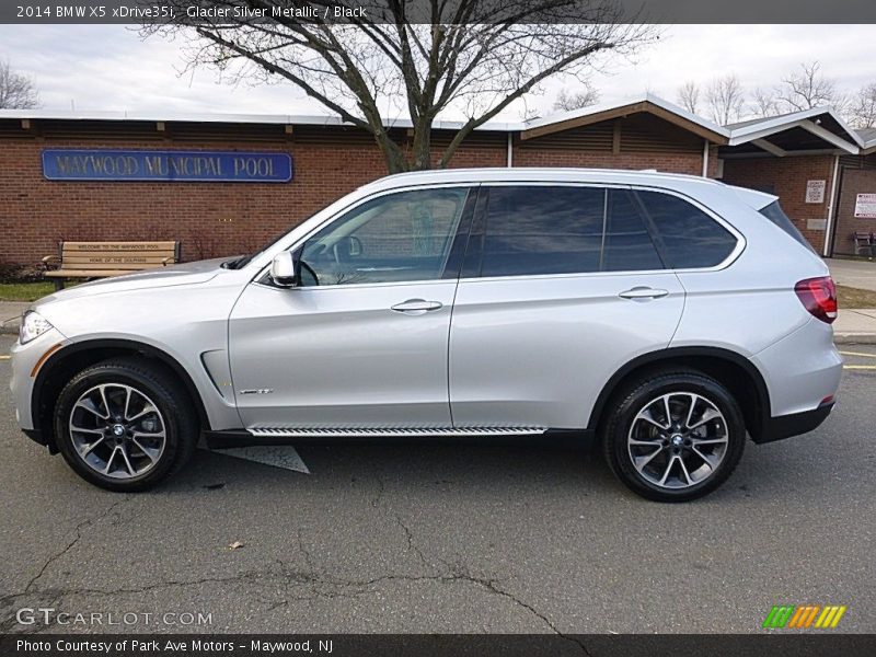 Glacier Silver Metallic / Black 2014 BMW X5 xDrive35i