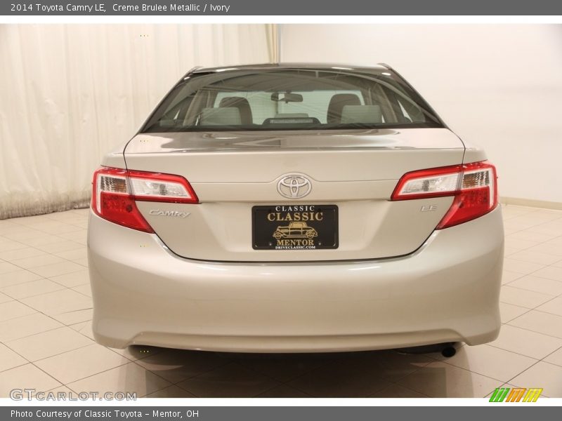 Creme Brulee Metallic / Ivory 2014 Toyota Camry LE