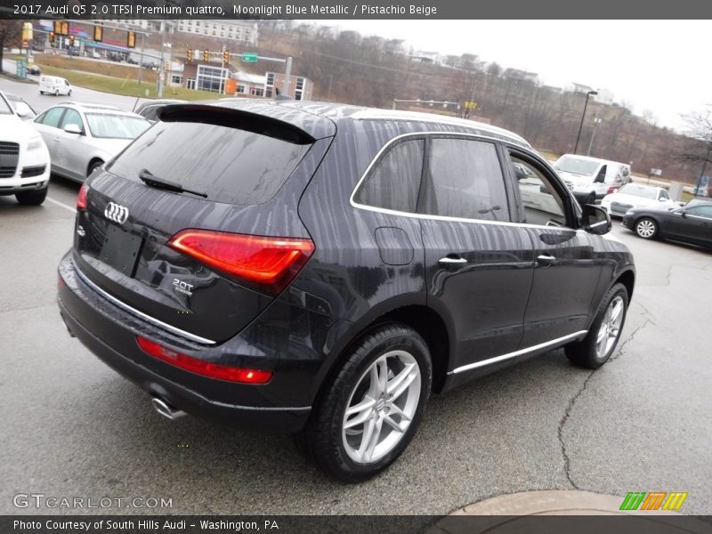 Moonlight Blue Metallic / Pistachio Beige 2017 Audi Q5 2.0 TFSI Premium quattro