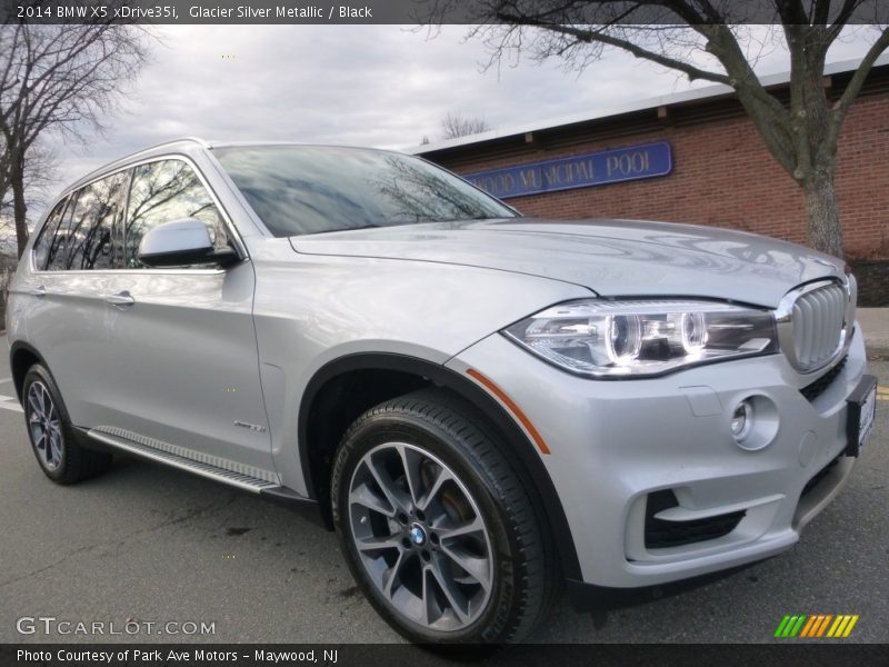 Glacier Silver Metallic / Black 2014 BMW X5 xDrive35i