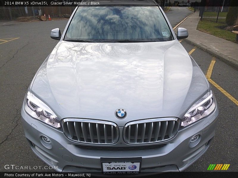 Glacier Silver Metallic / Black 2014 BMW X5 xDrive35i