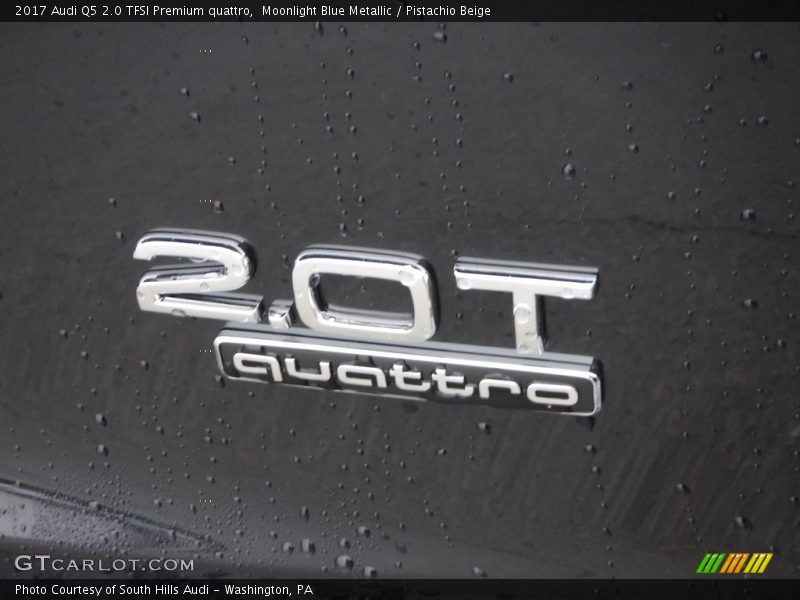 Moonlight Blue Metallic / Pistachio Beige 2017 Audi Q5 2.0 TFSI Premium quattro