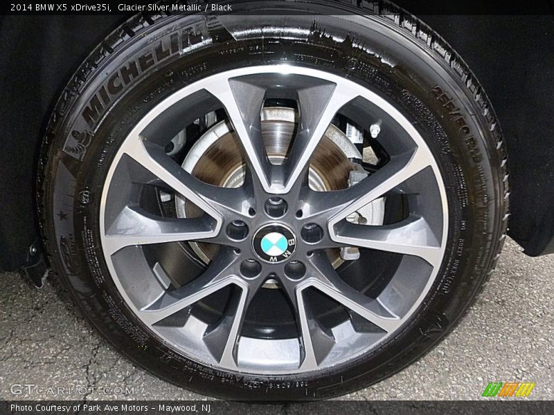 Glacier Silver Metallic / Black 2014 BMW X5 xDrive35i