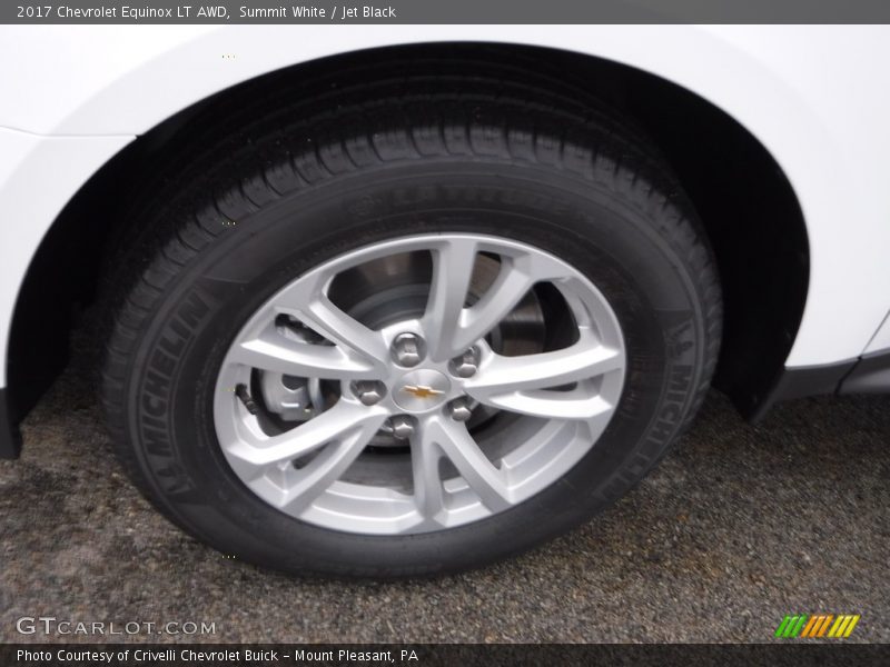 Summit White / Jet Black 2017 Chevrolet Equinox LT AWD