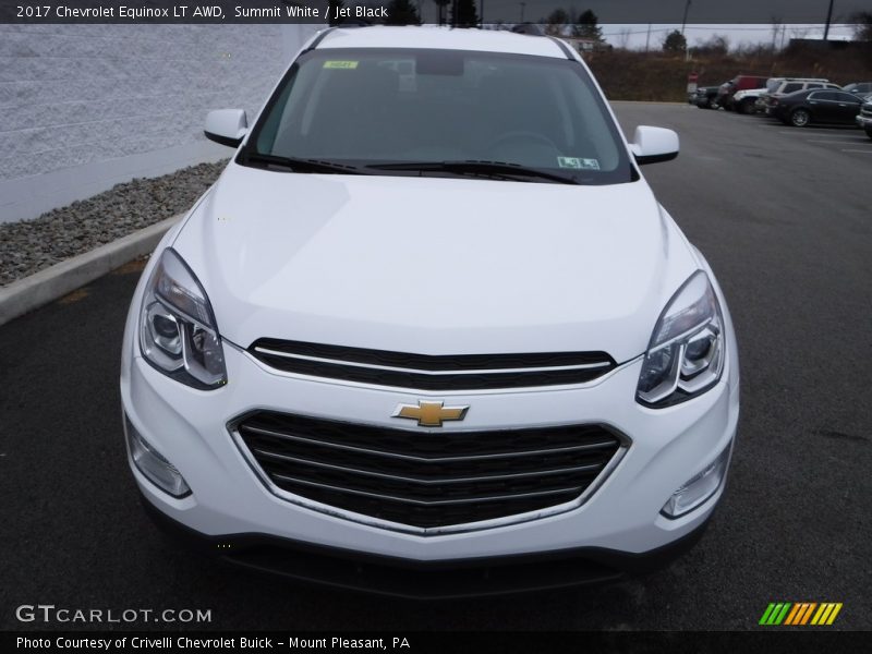 Summit White / Jet Black 2017 Chevrolet Equinox LT AWD