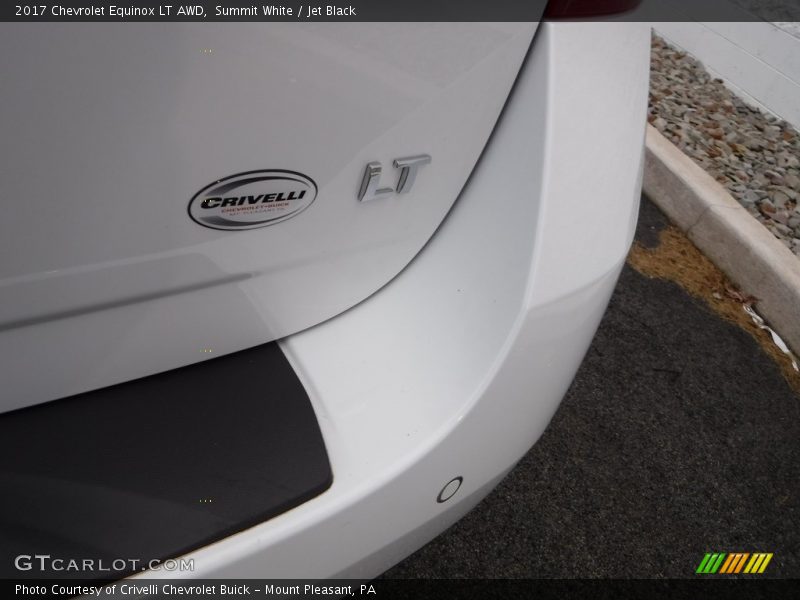 Summit White / Jet Black 2017 Chevrolet Equinox LT AWD