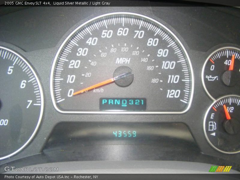Liquid Silver Metallic / Light Gray 2005 GMC Envoy SLT 4x4