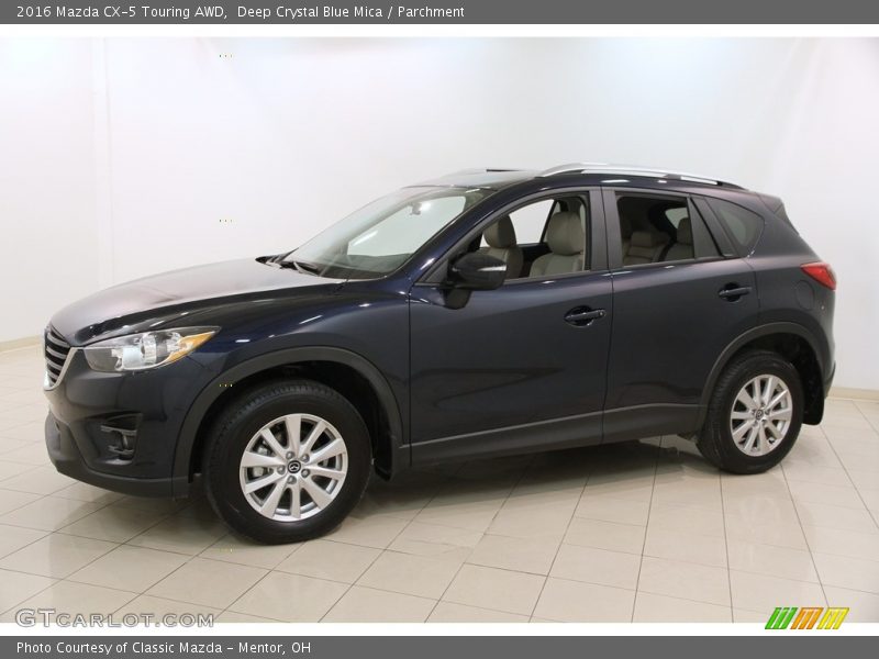 Deep Crystal Blue Mica / Parchment 2016 Mazda CX-5 Touring AWD