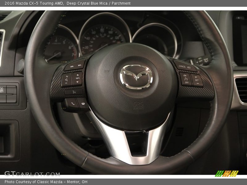 Deep Crystal Blue Mica / Parchment 2016 Mazda CX-5 Touring AWD