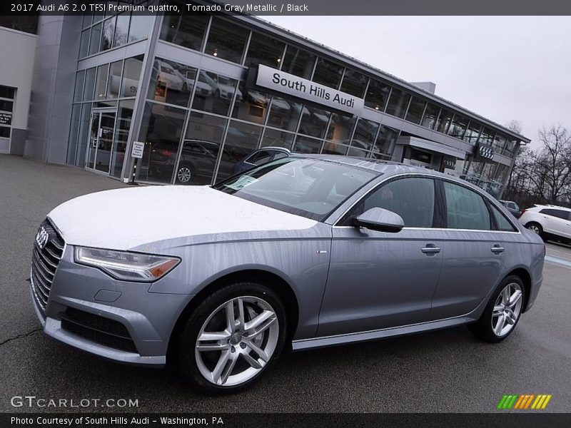 Tornado Gray Metallic / Black 2017 Audi A6 2.0 TFSI Premium quattro