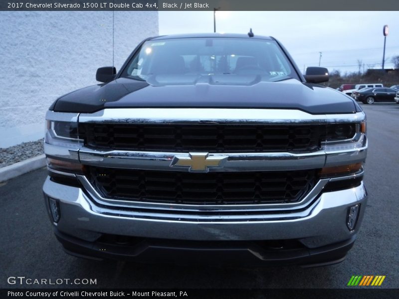 Black / Jet Black 2017 Chevrolet Silverado 1500 LT Double Cab 4x4