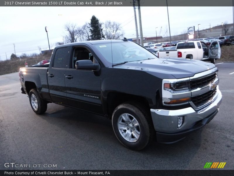 Black / Jet Black 2017 Chevrolet Silverado 1500 LT Double Cab 4x4