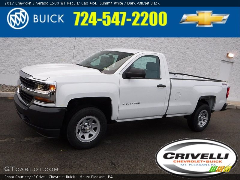 Summit White / Dark Ash/Jet Black 2017 Chevrolet Silverado 1500 WT Regular Cab 4x4