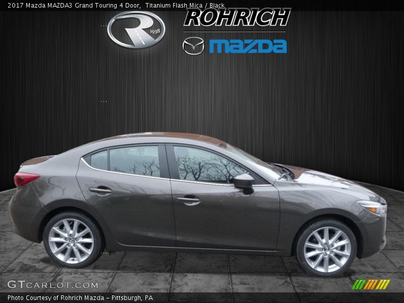 Titanium Flash Mica / Black 2017 Mazda MAZDA3 Grand Touring 4 Door